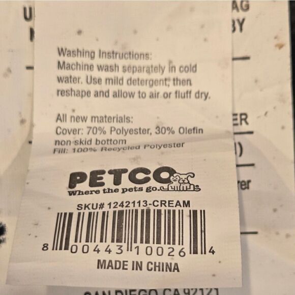 Cat Bed Plush 18 x 12 - Picture 5 of 5